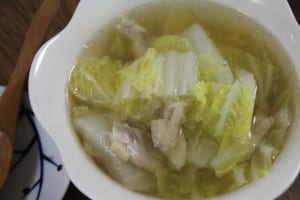 秋うつ？秋バテ？疲れた心身がホッと温まる食べもの3つ　(3)白菜スープ